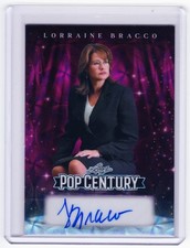 Lorraine Bracco 2026 Leaf Metal Pop Century Auto Card # 1/1  Dr Melfi Sopranos picture