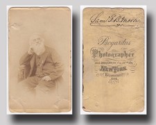 Morse, Samuel F. B. (1791-1872) - Rare carte-de-visite photograph signed picture