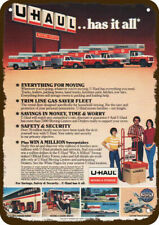 1981 UHAUL Moving Truck Rental & Storage Vntg-Look DECORATIVE REPLICA METAL SIGN picture