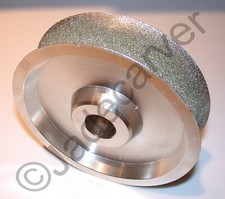 Diamond Lapidary Grinding Wheel, Concave, 6”x1-1/2”, 80 grit picture