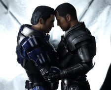 Kaidan & Shepard (Mass_Effec Fan Art Fully Painted ( Made to Order) picture