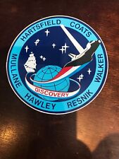 RARE Vintage NASA 1984 STS-41-D Mission Decal, Unused picture