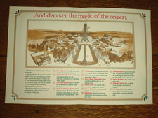 1984 KINGS ISLAND WINTERFEST PARK MAP AND BROCHURE & SEASON PASS INSERT picture