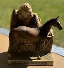 The American Thoroughbred Vintage Grenadier Whiskey Decanter Display Made In USA picture