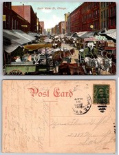Standard South Water St. Chicago Street Market Postcard picture