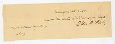 1833 Antique Handwritten Receipt Simington Estate Elias B. Hicks Signed Document picture
