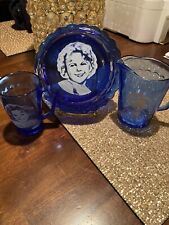 Vintage Shirley Temple dish and cups set picture