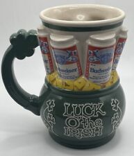 Luck O’ The Irish Budweiser Beer Stein Mug St. Patrick’s Day 1993 Vintage picture
