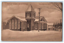 1913 Baptist Church and Parsonage Philadelphia New York NY Antique Postcard picture