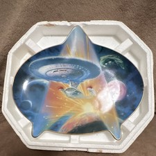 Star Trek ENGAGE Enterprise NCC-1701-D Hamilton 1996 TNG Bob Eggleton Plate picture