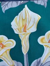 Art Deco 1930s Goodall MOHAIR Chartreuse Cala Lily Barkcloth Era Vintage Fabric picture