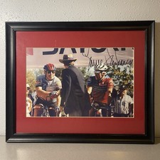 Lance Armstrong Autographed Hand Signed Photo Black Frame 22” x 18” picture