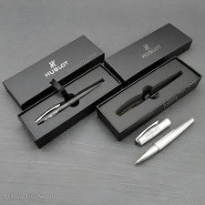 Hublot VIP Silver / Black Rollerball Pen Luxury Minimalist Executive Gift Box picture