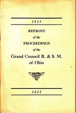 Reprint Proceedings of the Grand Council R & S.M. of Ohio 1855 Freemasonry Book picture