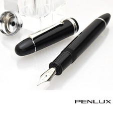 PENLUX Fountain pen Masterpiece Grande Collection Black Nib F / M / STUB 1.1 picture