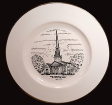 Vintage 1880-1980 First Congressional Church Plate 10 Inch - Westfield, New Jers picture