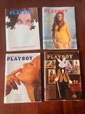 Lot of 4 Playboy 1971 1972 issues complete with CFs picture