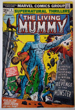 VTG 1973 COMIC SUPERNATURAL THRILLERS THE LIVING MUMMY #5 1ST APP. UN-GRADED Fq picture