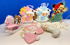 BABY'S FIRST CHRISTMAS Ornaments - 2 are NEW  - BOY or GIRL - GREAT GIFT picture