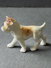 Vtg 60s French Bulldog Figurine Japan Boxer Boston Terrier Statue Porcelain Dog picture