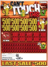 Pull Tab Ticket - Jar - Game - Can't Touch This - 10,020 ct picture