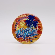 1999 NCAA Final Four Tampa Bay Pinback Button, 3 3/8” Diameter, Mint picture