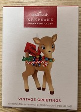 2026 Hallmark Keepsake KOC Member Exclusive Vintage Greetings Ornament NIB picture