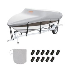 VEVOR Boat Cover, 16'-18.5' Trailerable Waterproof Boat Cover, 600D Marine Grade picture