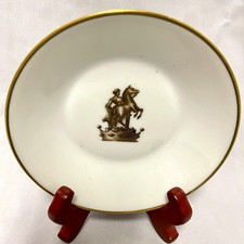 Trevi Miami Trinket Dish Man & Horse Gold Logo Renaissance Paris France Signed picture