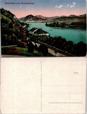 Rolandseck und Siebengebirge Postcard Germany Scenic Rhine River Unposted 4675 picture