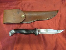 VTG CUTCO 1769 C77 SERRATED HUNTING KNIFE THOMAS LAMB SIGNED w/SHEATH- CLEAN picture