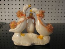 Lefton 1987 3 Geese with Ribbons Goose Figurine picture