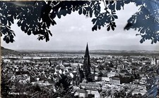 Vintage Postcard of Freiburg Germany Aerial City View Posted RPPC picture