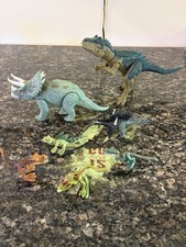 8 Mattel Jurassic World Dinosaur Lot Ruthless Rampaging Allosaurus Figures Toys picture