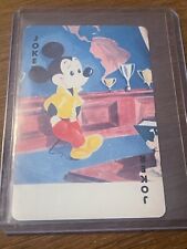 1950s Walt Disney Productions Mickey Mouse JOKER Card Game RARE Playing Card picture