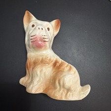 Vintage 1940s Shawnee Terrier Dog Beige Ceramic Pottery Planter NICE 6” LOOK picture