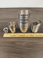 Vintage HeDKO Hand Spun Pewter 19-Pc Set - Silverware Caddies & Collar picture