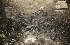 Bloody Spring Scene of Massacre Strausstown PA RPPC Photo Postcard COPY picture