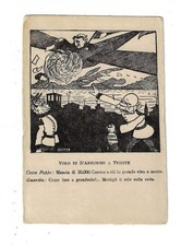 WWI Italian Satirical Gabriele D'Annunzio's Flight Over Trieste Postcard 5464 picture