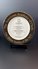 American Academy Of Chefs 1999 Dinner Commemorative Plate Thomas Germany 12” picture