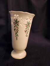 Vintage Lenox Holiday - Holly Berry Design Vase picture