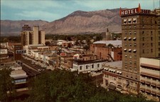 Ogden Utah business district ~ Zales ~ Bank ~ Hotel ~ Wonder Bread ~ 1950s cars picture