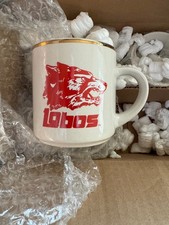 Vintage University of New Mexico (UNM) Lobos Coffee Mugs - Set of Four (4) NOS picture