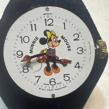 Vtg 1970s Bradley Minnie Mouse Watch Running Movement Swiss 37 PZ Disney Parts picture