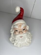 Vintage Santa face candle holder picture