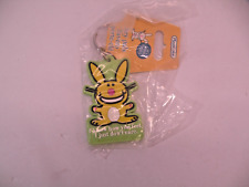 JIM BENTON It's Happy Bunny Key Chain I know how you feel I just Don't Care B picture