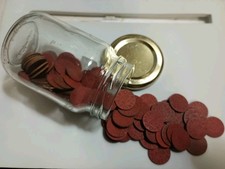 Red Point WW2 Ration Coin Tokens, US Office of Price Administration. Very Nice. picture