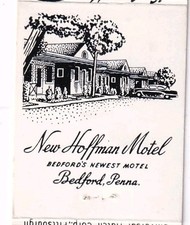 New Hoffman Motel Bedford Pennsylvania AAA Hotel Matchbook Cover picture