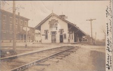 PRR Railroad Station Frenchtown New Jersey NJ Britton Bros RPPC 1906 Postcard picture