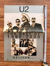 U2 The Best Of 1990-2000 Rare Turkish Promo Poster Bono Edge 49x34 Vintage picture